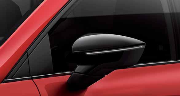 The 8" digital glass display on your new SEAT Ibiza is command and control. See the world in high definition with your Glossy Black Exterior Mirrors. 03 Keep on rolling.