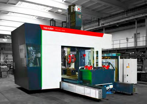TOS FRF gantry machining centre + + essential machine parts castings + + movable portal (gantry), fixed cross rail + + optionally divided workspace + + thermal
