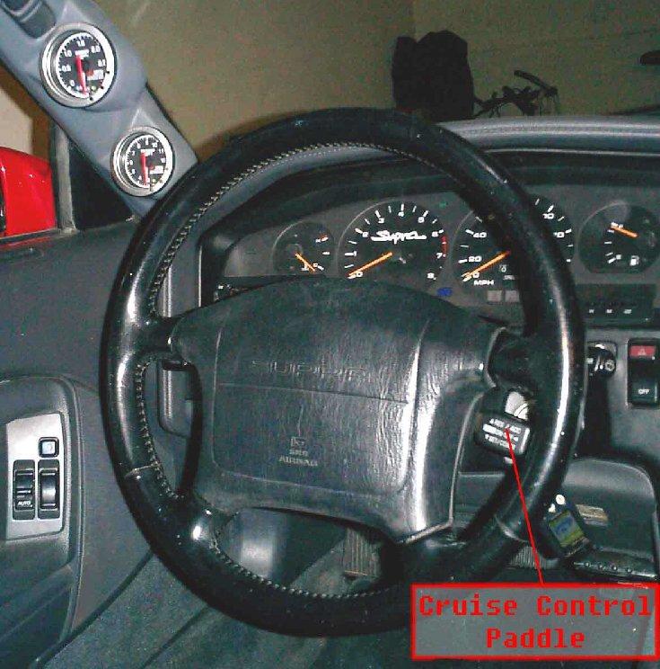 Tips: Stealth Install: Use the cruise control paddle from the 89+ supra as a built in paddle shifter. Stock cruise control operation is retained when the Suprastick is in the Fully Automatic mode.