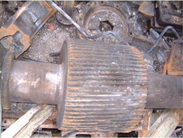 Figure 6: Gearbox explosion due to failure of bearing at load Figure 4: Damage to the journal area after