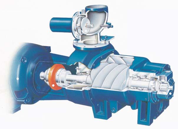 INDUSTRIAL CLASS QGVI SERIES VACUUM PUMPS Modulating inlet valve maintains consistent vacuum Triplex bearings extend pump life to 5-8 times greater than other vacuum pumps IEC Standard motors for