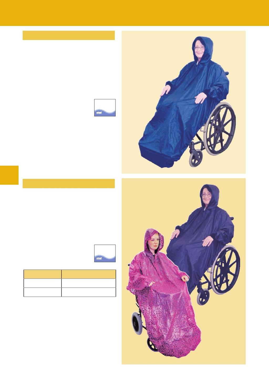 Fleece Lined Wheelchair Mac with Sleeves VA127ST Complete weather protection for you and your wheelchair Universal sizing with zip closure and elasticated skirt for a snug fit Stay dry with 100%