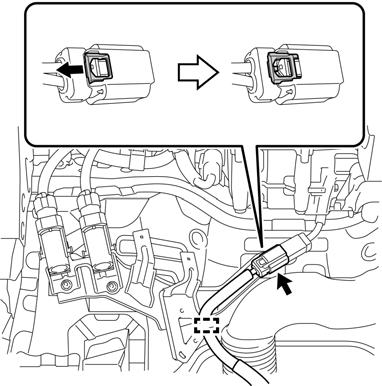 Notice: Cover the connectors of the EV charger wire and the electric vehicle battery assembly connector with tape that does not leave adhesive residue to prevent foreign matter or water droplets from