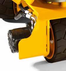 1 3 Unique to JCB, our battery and hydraulic door wear pads ensure the weight is supported whilst closed, preventing the doors dropping over time.