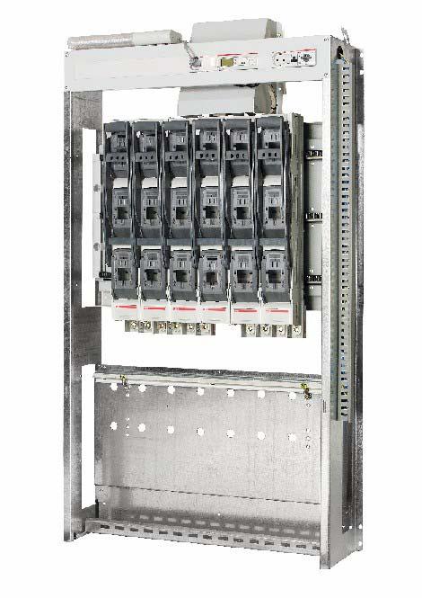 DIN busbar for apparatus mounting Back connection