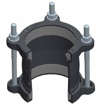 QuickFit Couplings Product Design Benefits Simple to Fit One size of captive, non-rotating bolt across whole range requiring a single spanner to install along with one bolt torque across range.