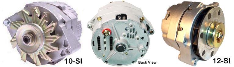 The remaining alternator connections will vary based on which alternator is being used.