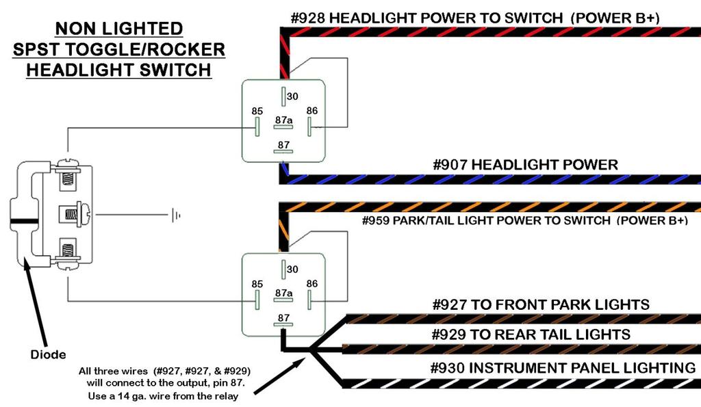 The small black and red lines and seen in the diagrams are wires that need to be provided by the installer, these can be small 18 gauge wires since they are only providing ground/ power for relay