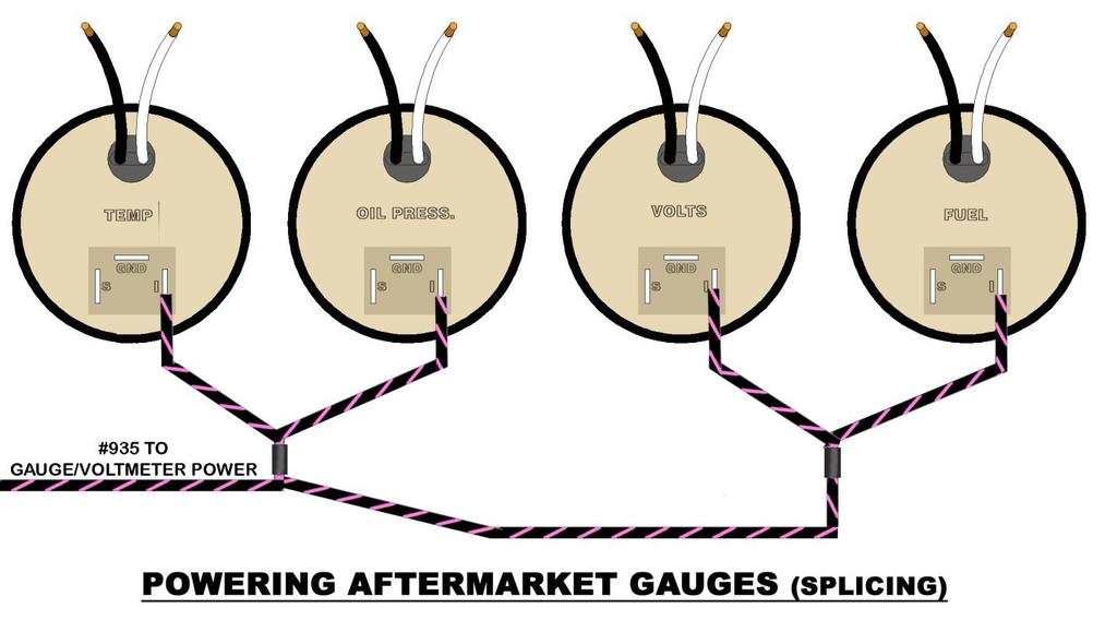#1) Splicing- This is when you connect multiple wires to a single wire to distribute power/ground to multiple components.