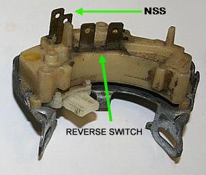 neutral, you have the reverse switch wires connected to the neutral safety switch.
