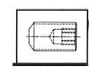 T End Mill Holders number T 40 (Sold Separately) See pages 163-167. Old no. I.D. End mill holders are supplied with set screws See page 127 for additional set screws DI. Proj.