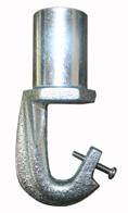 (5 settings) K HBAM23 9 x 9 Aluminum Swivel Yoke Bracket WHITE Yoke bracket to help aim light at any angle.