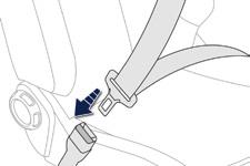 Safety Seat belts Front seat belts Rear seat belts The front seat belts are fitted with a pretensioning and force limiting system.