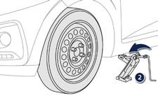 Practical information After changing a wheel As soon as possible, have the tightness of the wheel bolts and the pressure of the