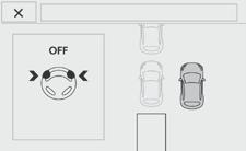The indicator lamp in the control goes off, accompanied by a audible signal. With the vehicle stationary, to activate the Park Assist system: F Press this control.