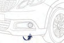 Practical information Changing front foglamp / directional lamps F Access to the front foglamp is through the orifice below the bumper.