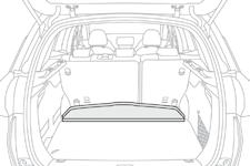 Fittings Rear parcel shelf 4 This consists of two sections which can be
