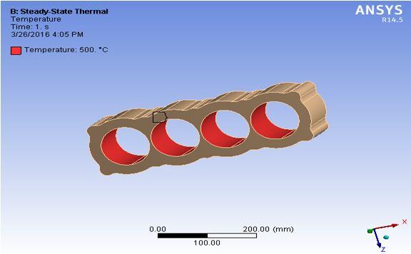 Thermal analysis on valve Material: