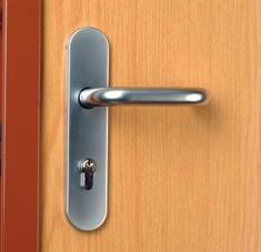 DOOR CLOSERS CLOSING SELECTOR LEVER HANDLES Accessory installed in the frame and on top of the leaf, that controls and ensures the