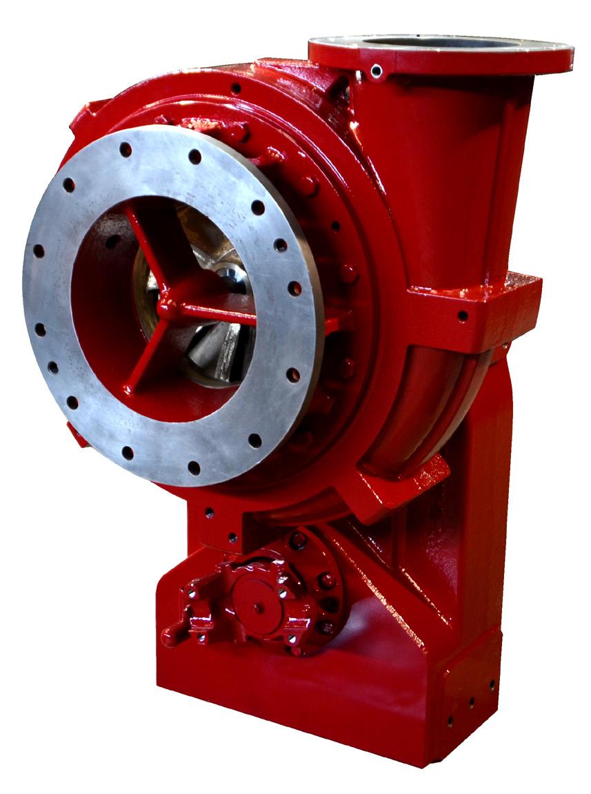 PUMP END Impeller - Bronze mixed flow single suction impeller with a closed shroud design with front and rear wear hubs.
