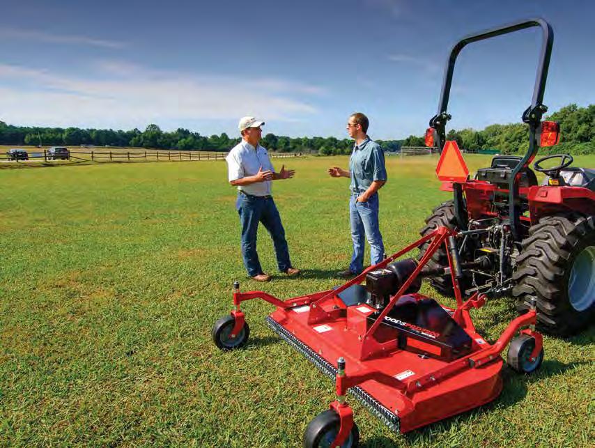 FINISH MOWERS Rear Discharge & Turf Batwing Discover the premium cut quality that makes Woods the undisputed leader in finish mowers PRD7200 Every rear-mount model in the Woods line - up offers the