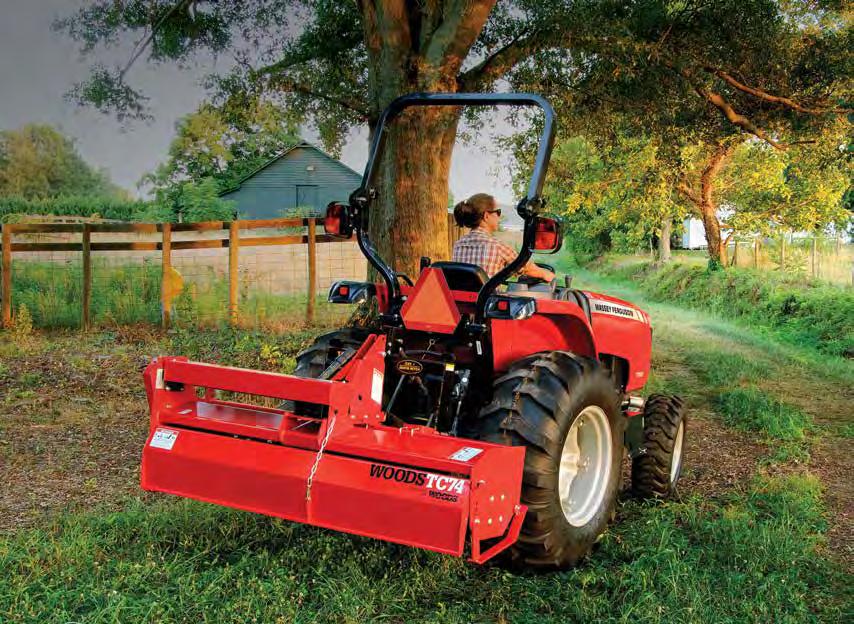ROTARY TILLERS Forward & Reverse A full line of tools to tackle a variety of yard and garden projects TC74 Woods Landscape Equipment Whether your landscape projects are contained in your own backyard