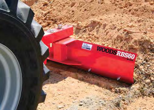 REAR BLADES Ideal for grading dirt or gravel, cleaning up construction sites, and moving snow. Rear Blades RBS54 4.