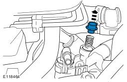 5 CAUTION: Failure to follow this instruction may cause damage to the vehicle. Remove and discard the brake vacuum pump upper inlet valve spigot (see Fig. 4).