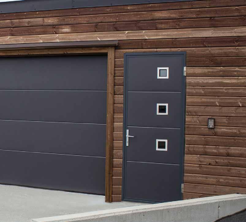 Side doors Ryterna manufactures made to measure side doors to match garage door design.
