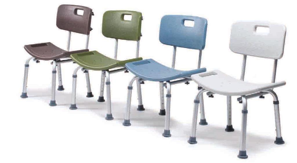 Bath Seats Lumex Bath Seats feature lightweight, durable, rust-resistant anodized aluminum frames, with