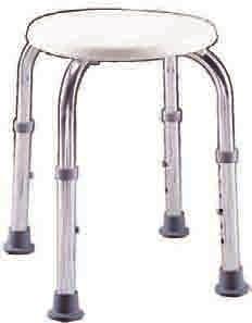 Bath Stool, Round 2060A Tool-Free Assembly 2/cs 2060R Retail Packaging 2/cs 2060A Platinum Collection