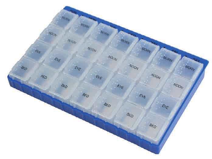 Personal Care Sundries Pill Organizer Individual days are removable.