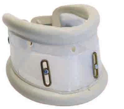 8605XL Extra Large 18" 23" 1 ea Adjustable Cervical Collar Rigid plastic support trimmed with soft foam padding and washable vinyl.