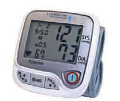 HT8250 1 ea Lumiscope Automatic-Inflation Wrist Blood Pressure Monitor Stores up to 90 measurements. Uses 2 AAA alkaline batteries.