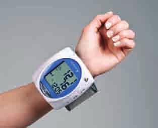 1103 1 ea Lumiscope Automatic- Inflation Talking Wrist Blood Pressure Monitor Displays blood pressure and pulse readings with time and date.