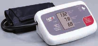 unit the perfect choice for home use. Jumbo digital display shows readout of pressures and pulse. Measures systolic/diastolic pressures and pulse.