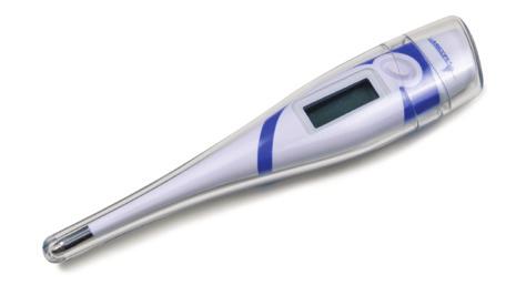 Thermometers, Probe Covers HealthTeam Digital Thermometer With Beeper Quickly records and displays oral, rectal or
