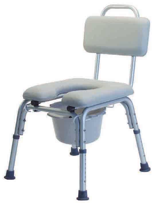 Back Support Above Seat Commode Opening Diameter Width Between Arms Maximum Weight Capacity 7944A 20 1 /2" 21" 15 3 /4" 16" 17 1 /2" - 22 1 /2" 16" 300 lb 7945A 20 1 /2" 21" 15 3 /4" 16" 17 1
