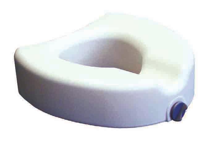 Raised Toilet Seats The Raised Toilet Seats shown below, designed for those who have difficulty sitting down or standing up from the toilet, add 4 1 /2" to toilet seat height to reduce patient