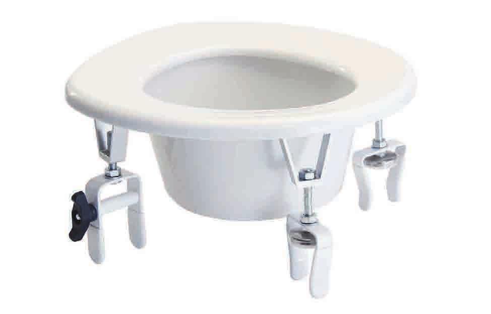 Raised Toilet Seats The Raised Toilet Seats shown below, designed for those who have difficulty sitting down or standing up from the toilet, are angle and height adjustable to maximize comfort and