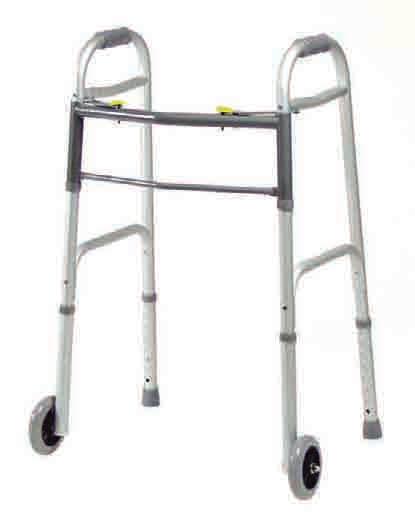 Dual-Release Folding Walkers Lumex Dual-Release Folding Walkers feature a raised H-frame design to facilitate over-toilet positioning.