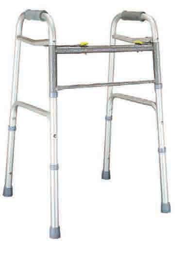 Adjustable height fits a broad range of user heights. These walkers include laminated color operating instructions and carry a lifetime limited warranty.