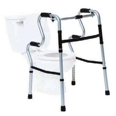 UpRise Onyx Folding Walker Combination of folding walker, rising aid, and toilet