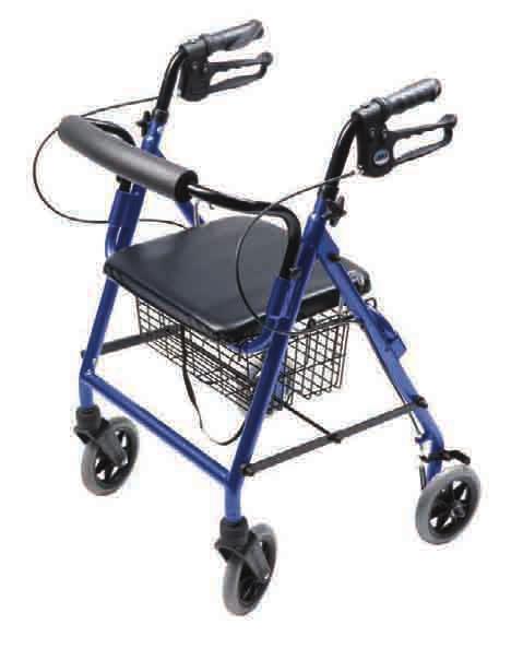 Rollators Walkabout Hemi Four-Wheel Rollator The Walkabout Hemi, with the same features as the Walkabout Lite, is designed with a