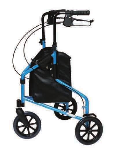 Rollators The group of rollators on this page features ergonomic handgrips with locking loop brakes and adjustable handle height for a broad range of