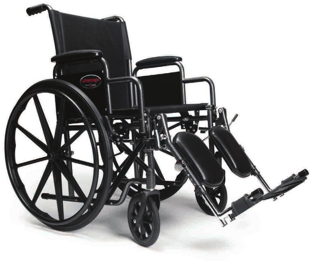 Advantage Manual Folding Wheelchair Everest & Jennings, a brand well-known and respected for performance and durability, welcomes the Advantage Manual Folding Wheelchair.