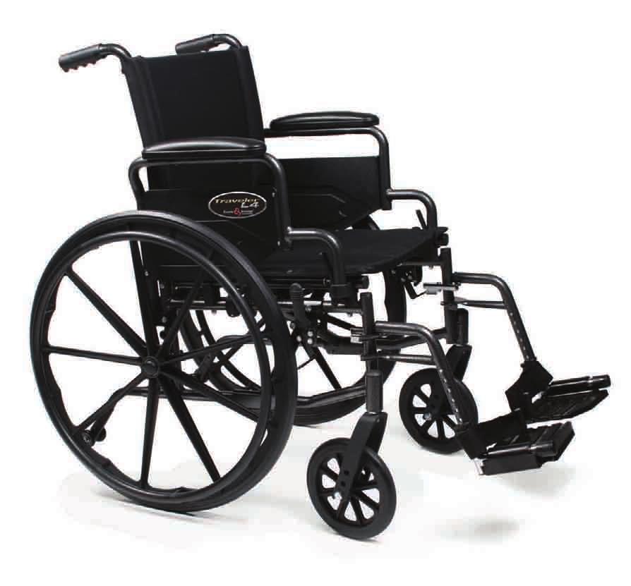Traveler L4 Manual Folding Wheelchair The Traveler L4 is a high-strength lightweight K0004 HCPCS-coded wheelchair.