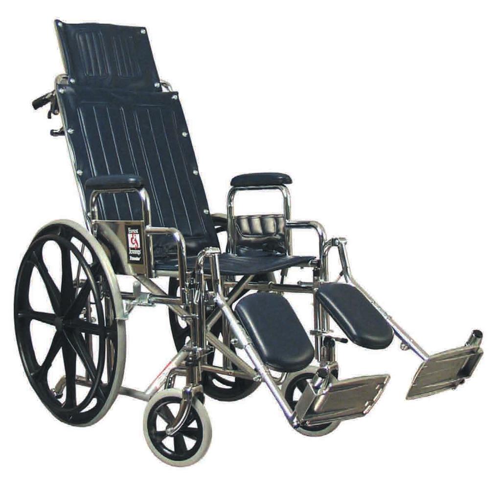 Traveler Recliner Manual Folding Wheelchair The Everest & Jennings Traveler Recliner has the same built-in quality as the Standard Traveler Wheelchair with the addition of a full reclining back.