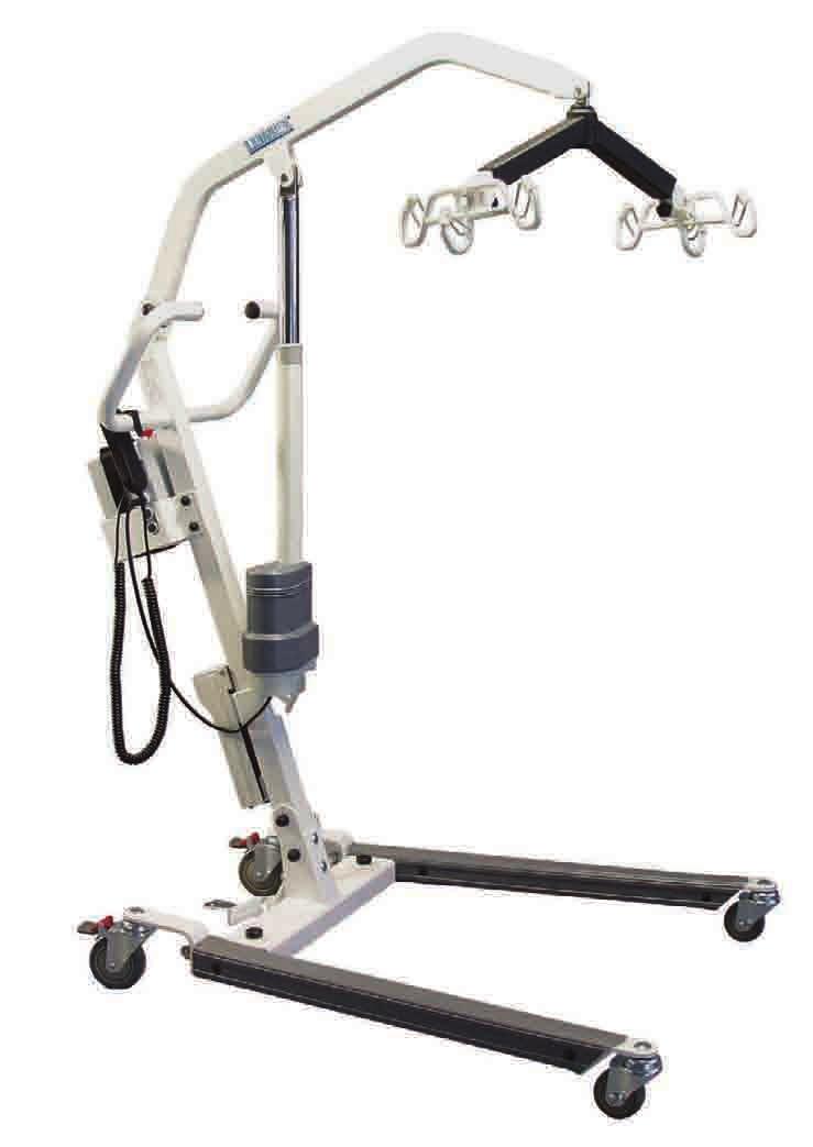 Electric Easy Lift Easy Lift Patient Lifting System The Lumex Easy Lift Patient Lifting System features heavy-gauge steel construction with a white powdercoated finish.