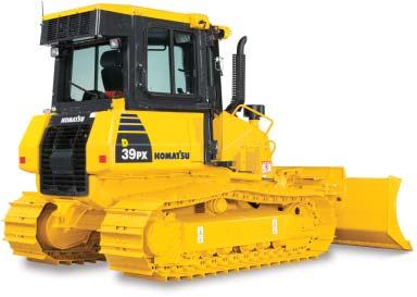 The Komatsu SAA4D107E-1 engine delivers a net output of 79 kw 105 HP at 2200 rpm.